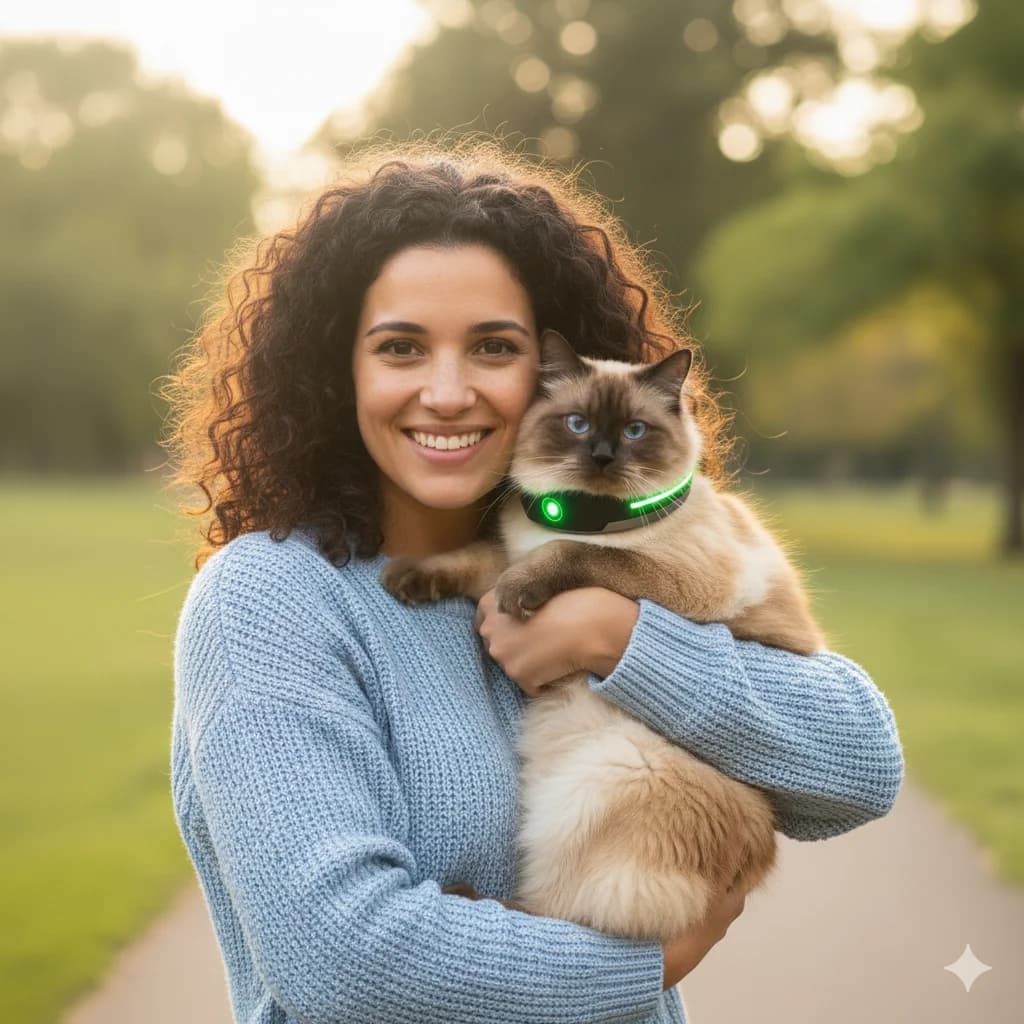 Protected cat with secure smart collar